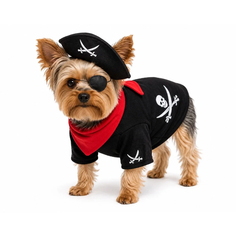 Pirate Halloween Dog Costume 16 Inches - Costumes For Pets